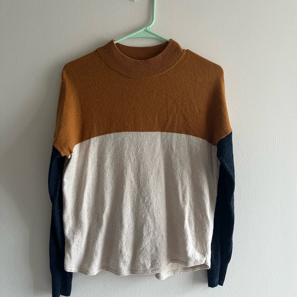 Madewell Color Block Knit Sweater